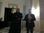 il compositore Francesco Marino con il Presidente del Conservatorio di Frosinone Prof.Marcello Carlino